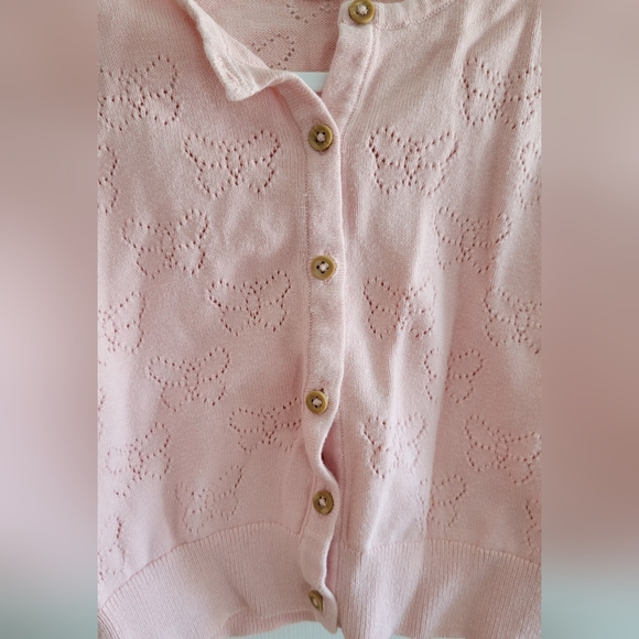 Pointelle knit cardigan for baby girl - Picture 7 of 7